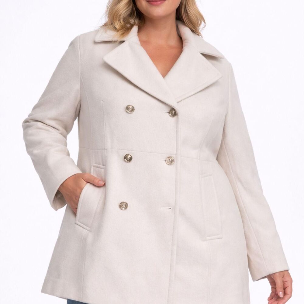 Michael-kors Women's Cream and White Coat